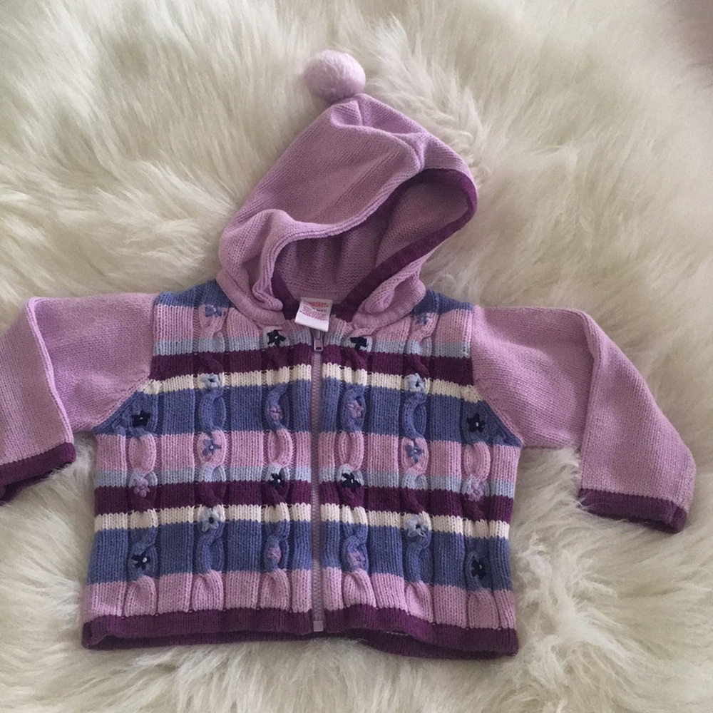 Gymboree girls 12-18 month zip up sweater